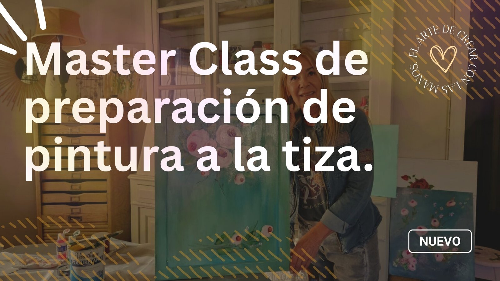 Master Class de preparación de pintura a la tiza.