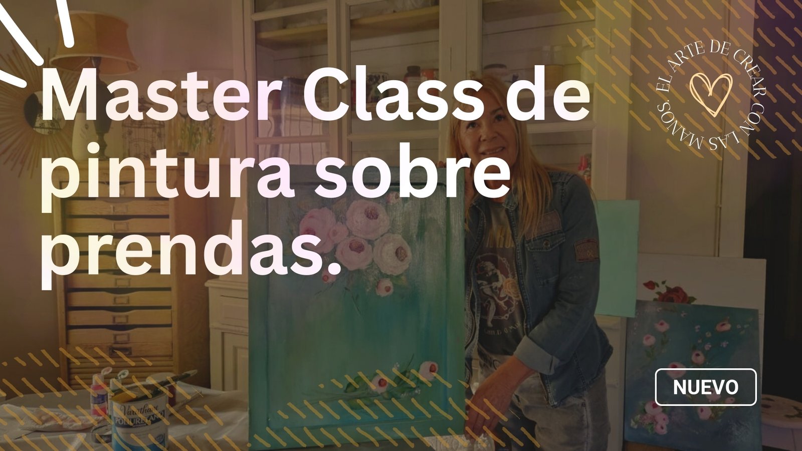 Master Class de pintura sobre prendas